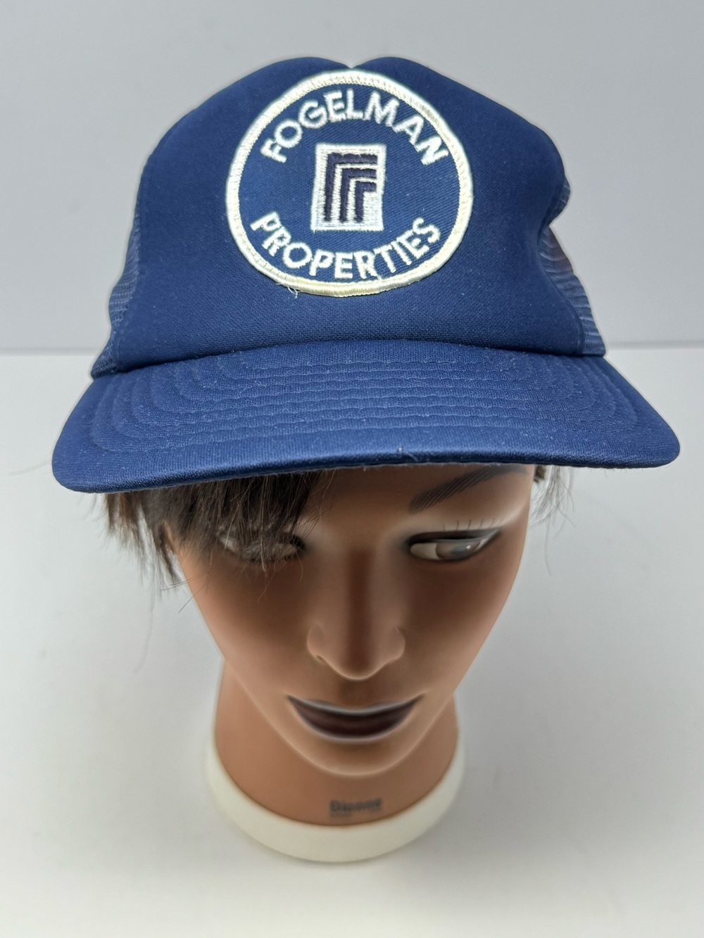 VTG Fogelman Properties Blue Trucker Mesh Hat Adjustable Snapback Hanco One Size
